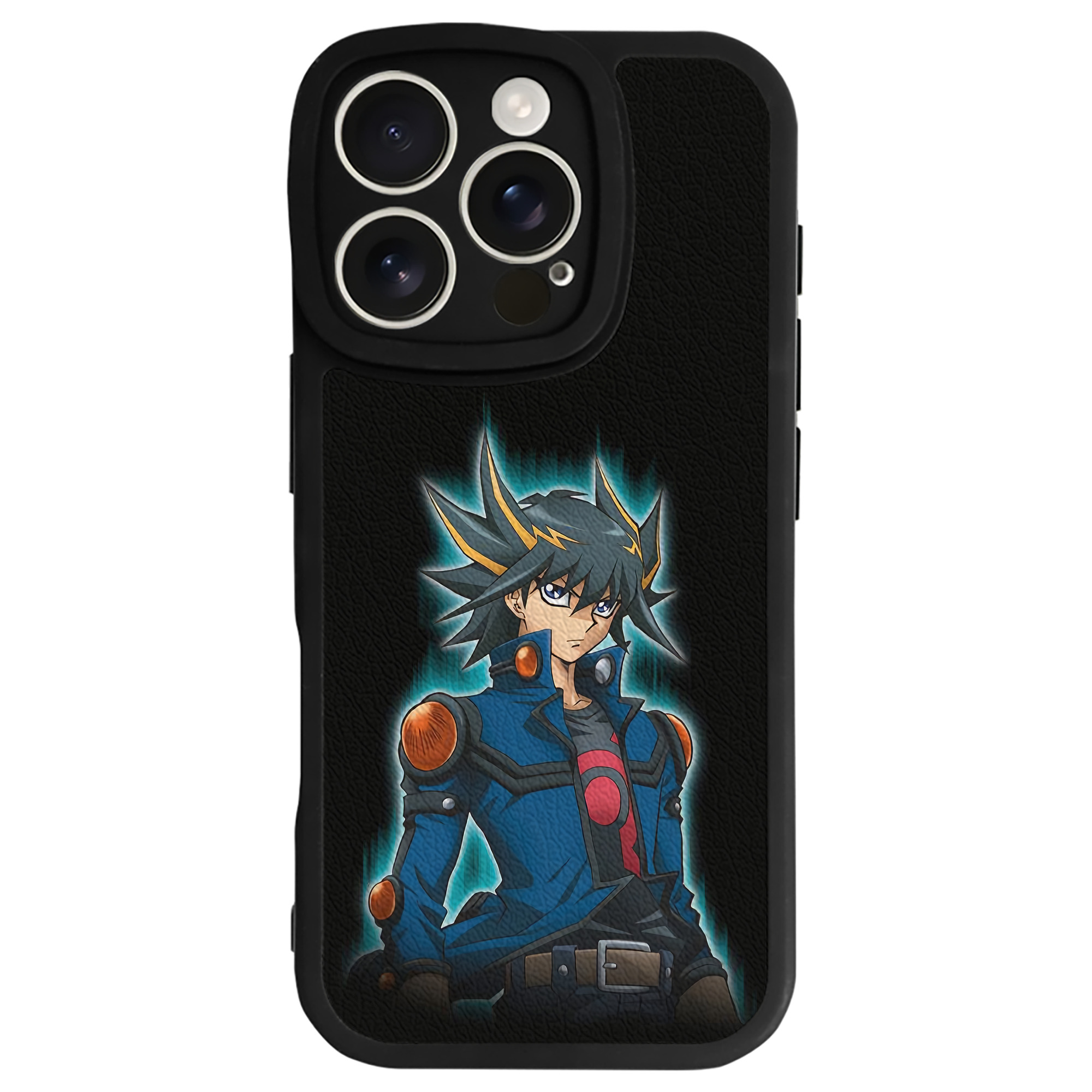 （画像用） 遊☆戯☆王 Yu-Gi-Oh! 【iPhone 16シリーズ対応】シリコンスマホケース（レザー調） 材質：シリコン